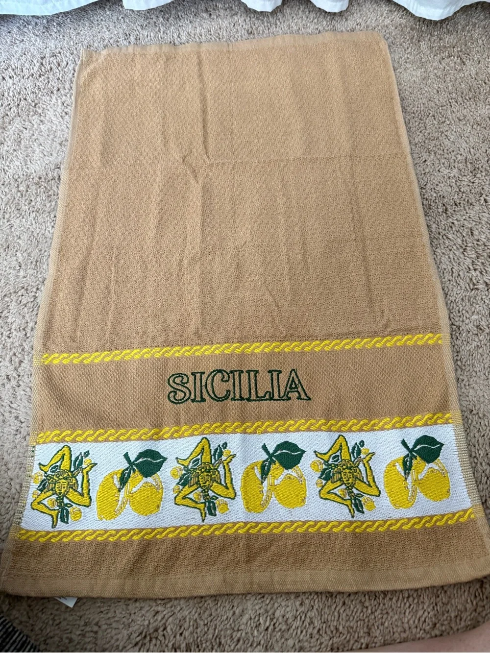 Lemon Print Decorative Kitchen Towel Set